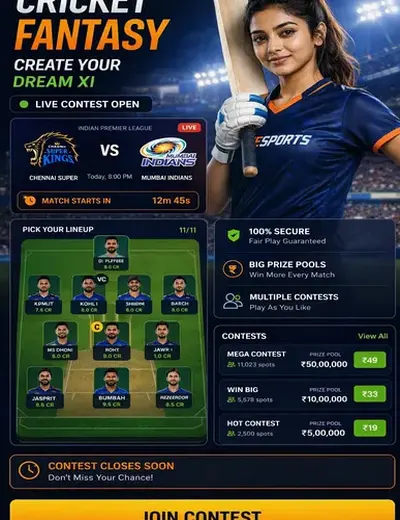 Hero11 (hero11) fantasy cricket & matchday visual 3